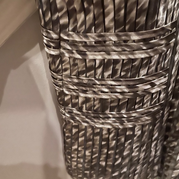 Chico’s jacket - size 3. Stripes of sheer fabric and pretty neutral fabric. - Picture 4 of 5